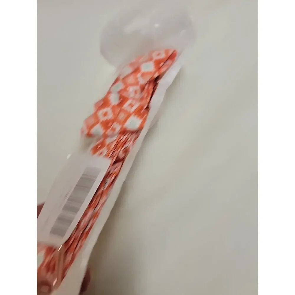 Female Small Dog Collar Orange 1/2